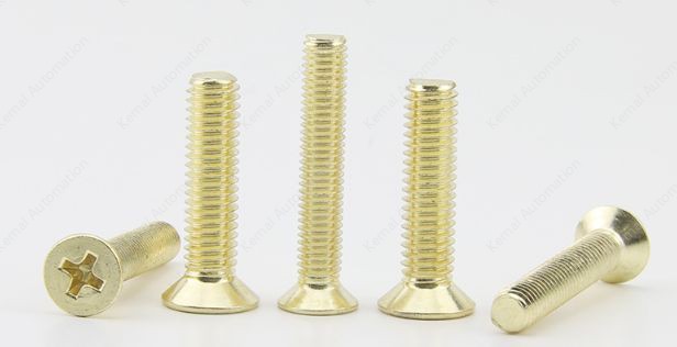 Golden Flat Head Screws M3*7
